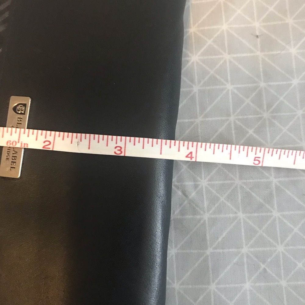 Black Label Crestbridge Burberry - Black Leather Glen Plaid Wallet - Picture 5 of 8